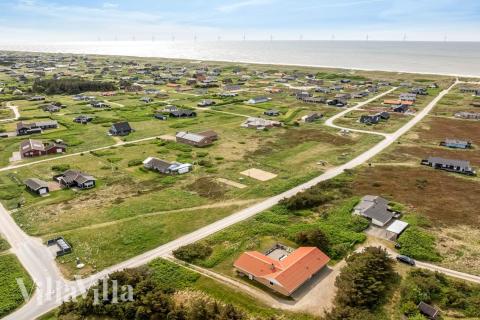 Dette lekre huset med svømmebasseng, nr. 937, med plass til 12 personer, ligger i Vestjylland