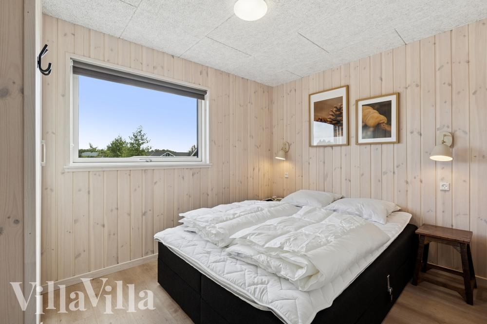 Et av de 5 soverommene i luksushus nr. 922 i Fyn og øyer.