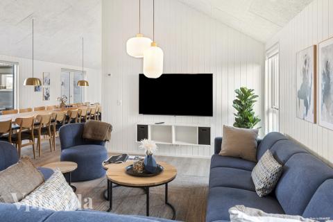 Sofakroken i luksushus nr. 910 i Lolland/Falster/Møn.