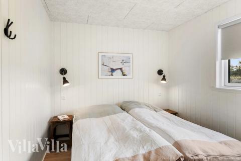 Et av de 12 soverommene i luksushus nr. 910 i Lolland/Falster/Møn.