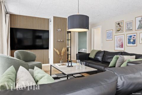 Sofakroken i luksushus nr. 926 i Østjylland.