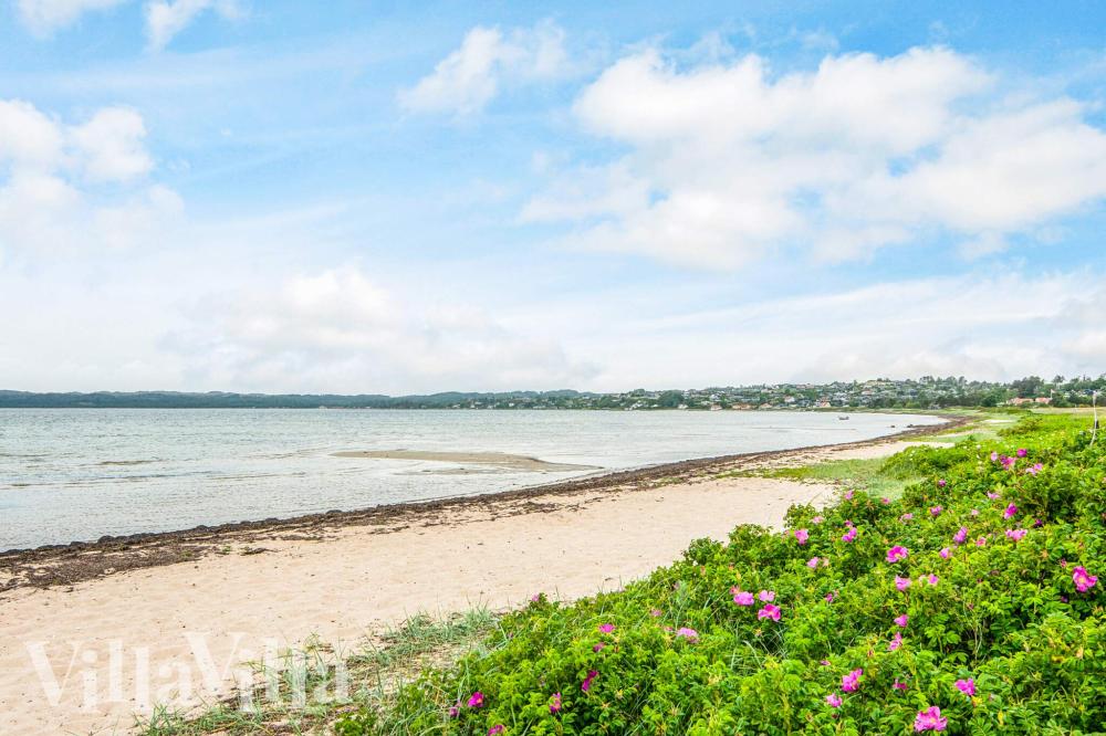 Den flotte stranden nær luksushus nr. 941 ved Østjylland.