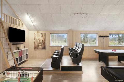 Aktivitetsrom i luksushus nr. 314 med 8 soverom og plass til 20 personer.