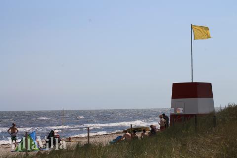 Den flotte stranden nær luksushus nr. 924 ved Lolland/Falster/Møn.