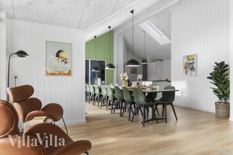 Sofakroken i luksushus nr. 810 i Østjylland.