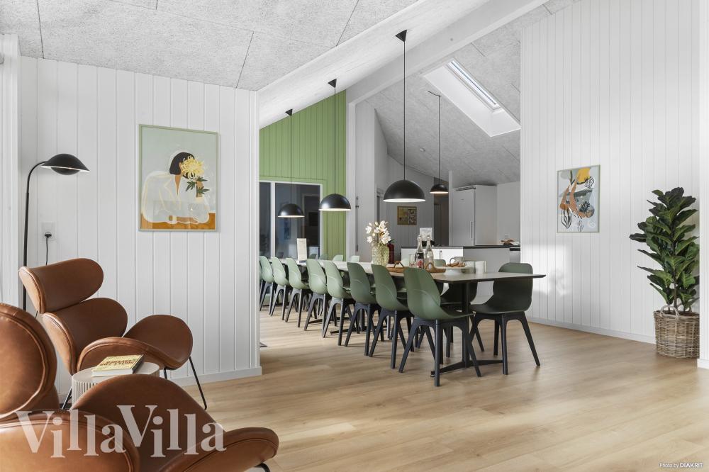 Sofakroken i luksushus nr. 810 i Østjylland.