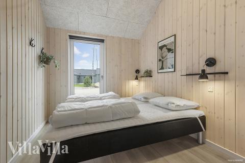 Et av de 10 soverommene i luksushus nr. 814 i Østjylland.
