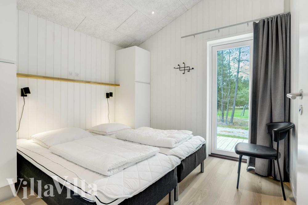 Et av de 5 soverommene i luksushus nr. 944 i Nordjylland.