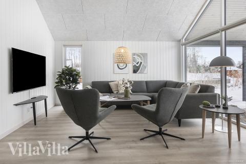 Sofakroken i luksushus nr. 912 i Lolland/Falster/Møn.