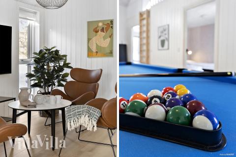 Konkurrer i feriehusets aktivitetsrom når dere besøker luksushus nr. 810 i Østjylland.