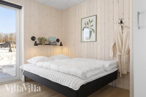 Et av de 8 soverommene i luksushus nr. 816 i Østjylland.