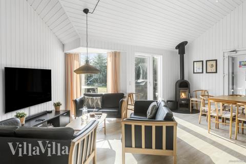 Sofakroken i luksushus nr. 251 i Lolland/Falster/Møn.