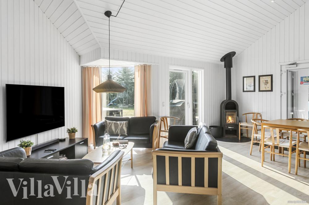 Sofakroken i luksushus nr. 251 i Lolland/Falster/Møn.