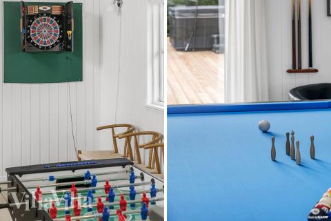 Aktivitetsrom i luksushus nr. 251 med 7 soverom og plass til 20 personer.