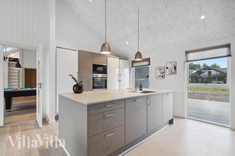 Kjøkkenet i luksushus nr. 779 er godt innrettet.