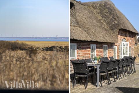 Stor terrasse i luksushus nr. 528 i Vestjylland.