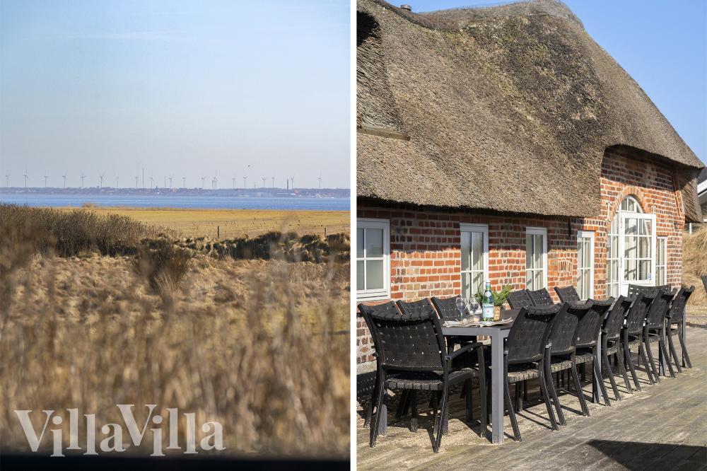 Stor terrasse i luksushus nr. 528 i Vestjylland.