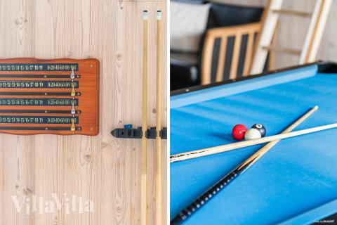 Luksushus nr. 322 til 18 personer tilbyr et stort aktivitetsrom med bl.a. biljard og dart