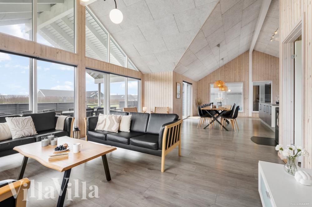 Sofakroken i luksushus nr. 322 i Fyn og øyer.