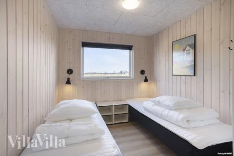 Et av de 7 soverommene i luksushus nr. 907 i Fyn og øyer.