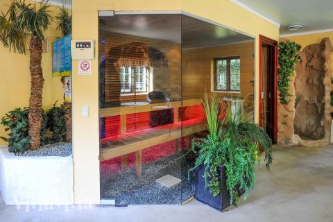 Luksushus nr. 951 er blant annet utstyrt med en deilig badstue.