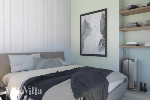 Et av de 6 soverommene i luksushus nr. 947 i Vestjylland.