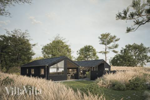 Dette lekre huset med spa, nr. 947, med plass til 12 personer, ligger i Vestjylland