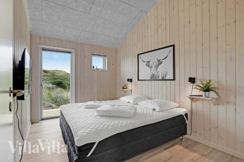 Et av de 6 soverommene i luksushus nr. 945 i Nordjylland.