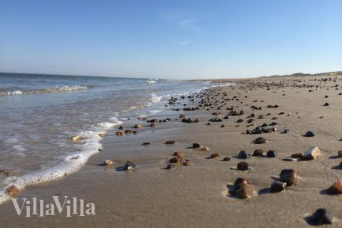 Den flotte stranden nær luksushus nr. 945 ved Nordjylland.