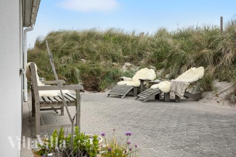 Stor terrasse i luksushus nr. 953 i Vestjylland.