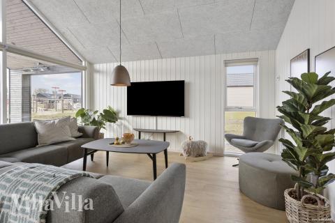 Sofakroken i luksushus nr. 916 i Fyn og øyer.