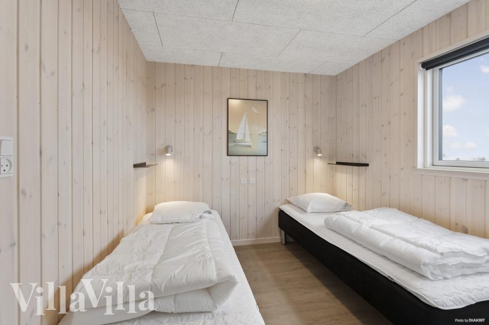 Et av de 7 soverommene i luksushus nr. 916 i Fyn og øyer.