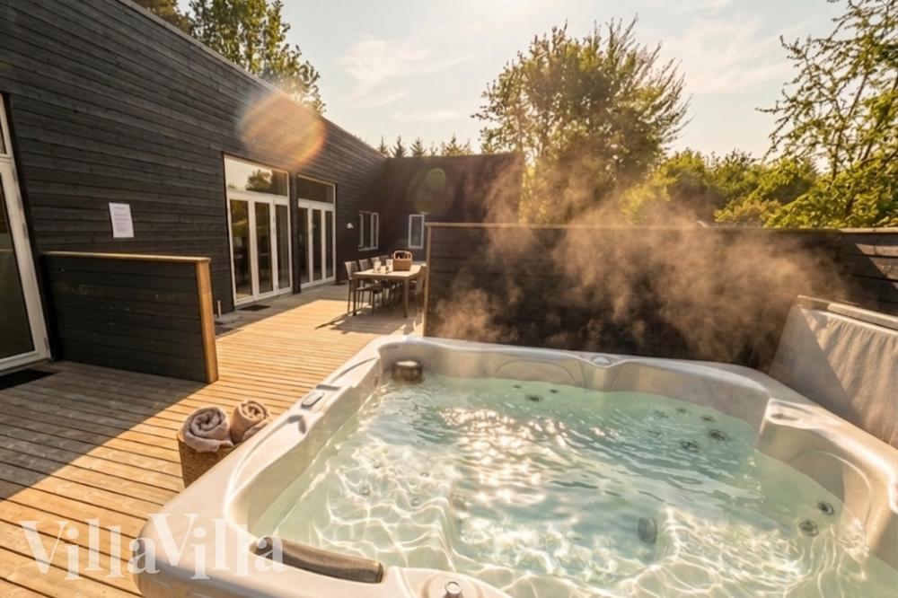 Nyt varmen i boblebadet i luksushus nr. 641 i Nordsjælland
