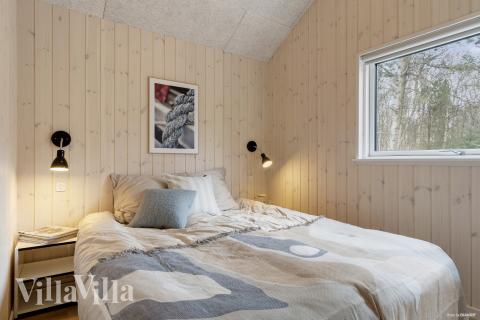 Et av de 7 soverommene i luksushus nr. 918 i Vestjylland.