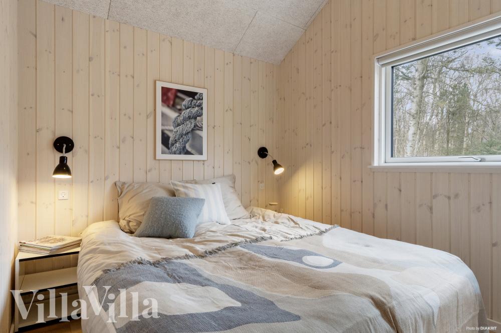 Et av de 7 soverommene i luksushus nr. 918 i Vestjylland.