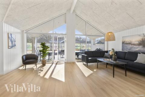 Sofakroken i luksushus nr. 824 i Østjylland.