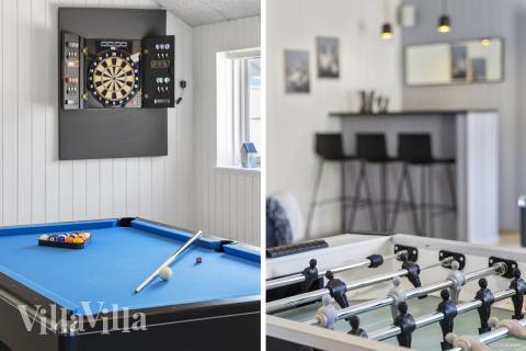 Luksushus nr. 824 til 20 personer tilbyr et stort aktivitetsrom med bl.a. biljard og dart