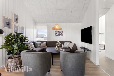 Sofakroken i luksushus nr. 917 i Fyn og øyer.