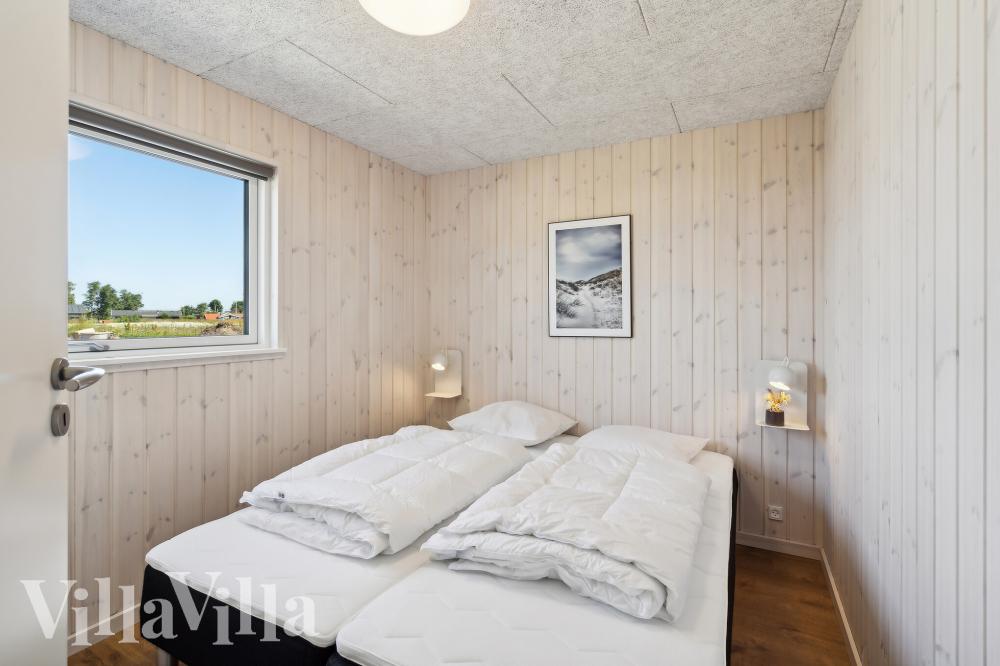 Et av de 6 soverommene i luksushus nr. 957 i Fyn og øyer.
