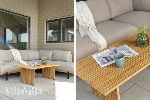 Nyt en grillkveld på terrassen i luksushus nr. 560 i Vestjylland