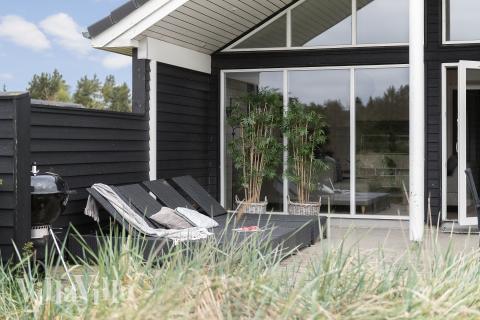 Stor terrasse i luksushus nr. 456 i Vestjylland.