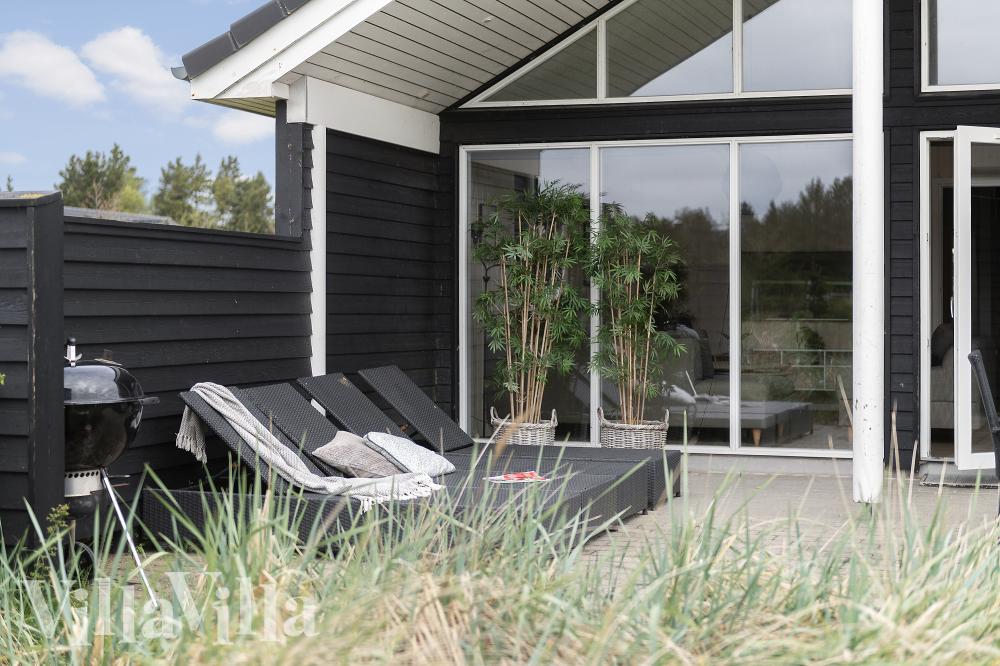 Stor terrasse i luksushus nr. 456 i Vestjylland.