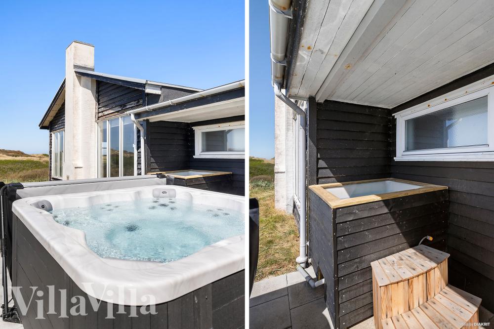 Nyt varmen i boblebadet i luksushus nr. 952 i Nordjylland