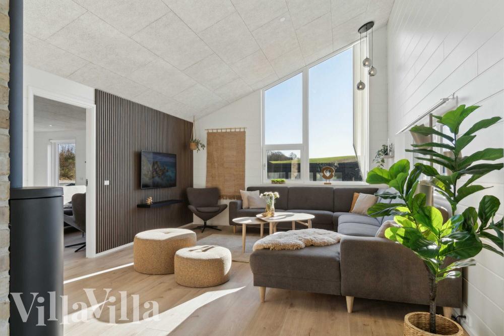 Sofakroken i luksushus nr. 967 i Østjylland.