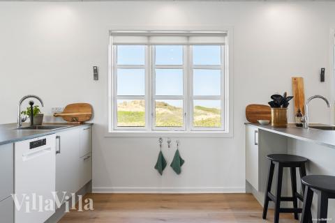 Kjøkkenet i luksushus nr. 952 er godt innrettet.