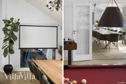 Det er plass til 26 personer i det store lyse oppholdsrommet i luksushus nr. 934.