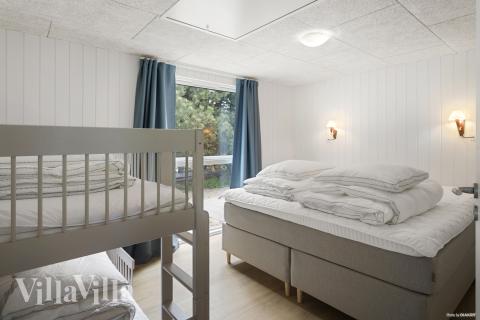 Et av de 9 soverommene i luksushus nr. 934 i Lolland/Falster/Møn.