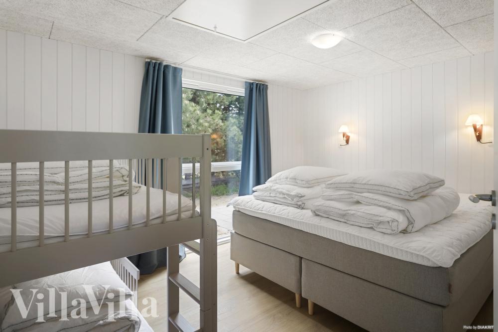 Et av de 9 soverommene i luksushus nr. 934 i Lolland/Falster/Møn.