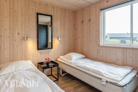 Et av de 7 soverommene i luksushus nr. 295 i Nordjylland.