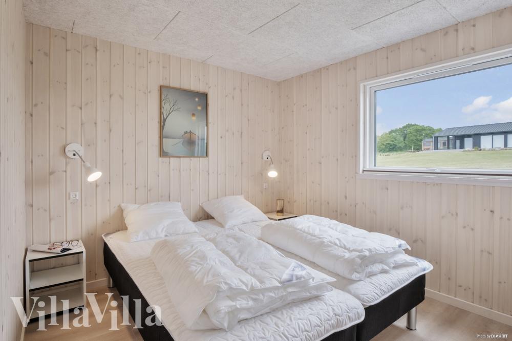 Et av de 5 soverommene i luksushus nr. 922 i Fyn og øyer.